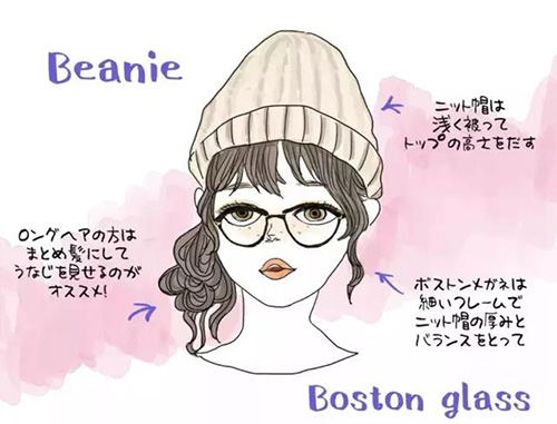 接地氣的小仙女一定要看看！冬天佩戴上帽子和眼鏡